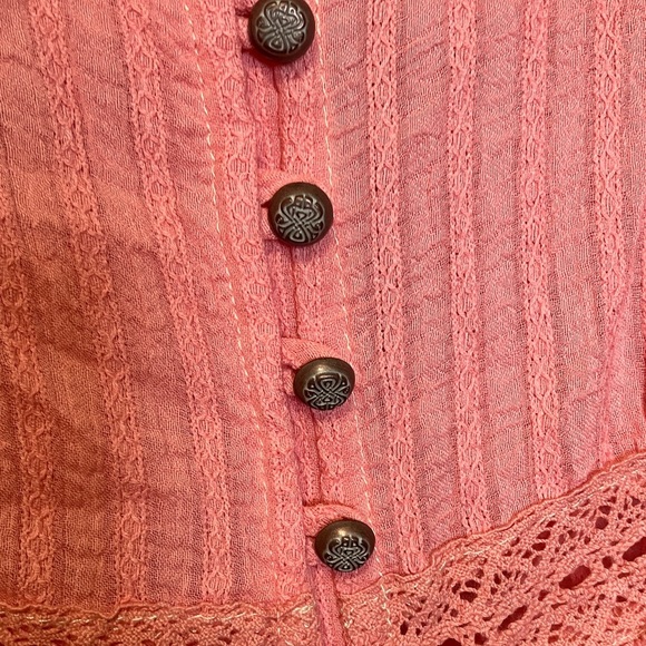 Aratta Silent Journey Embroidered Pink Sleeveless Dress - Picture 8 of 10